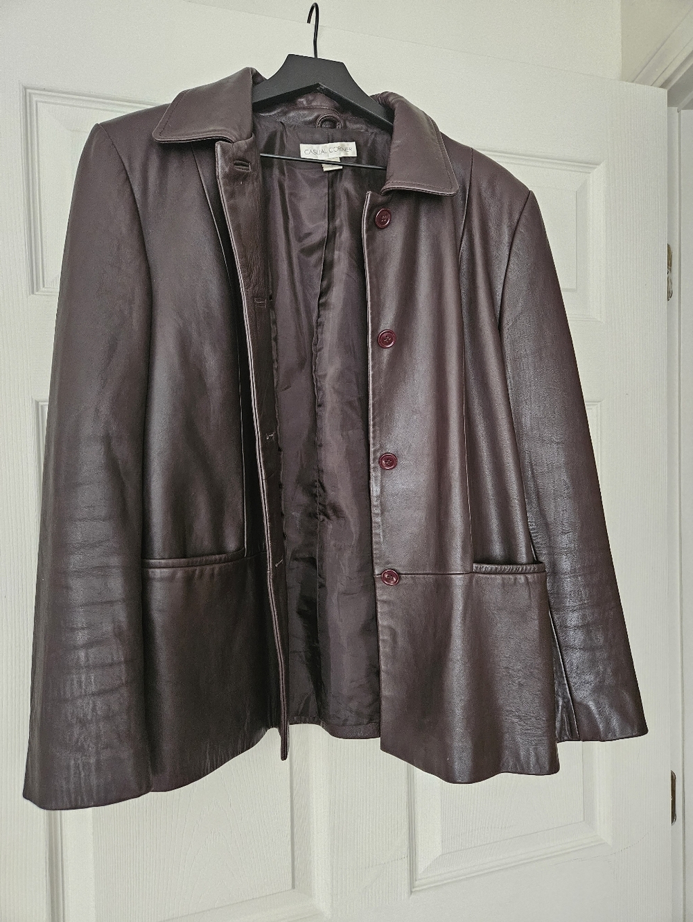Genuine Leather Women's Jacket - Brown